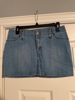 Levi's Light Blue Denim Mini Skirt